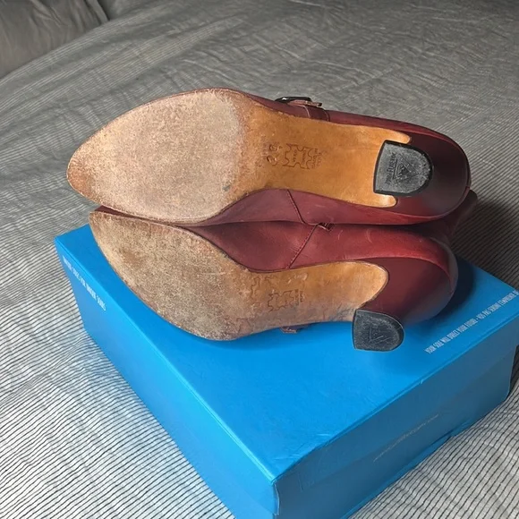 John Fluevog Red Ankle Boots - Picture 7 of 13